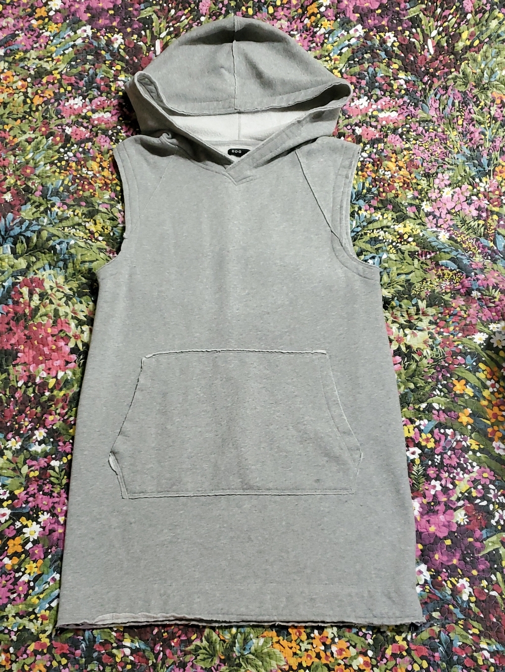 BDG light grey sweatshirt fabric fleece hooded dress size medium